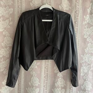 Theory Women's Black Leather Jacket